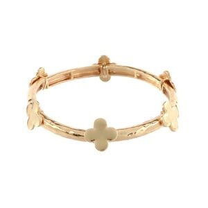 Clover Station Bangle Bracelet